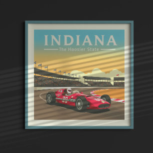 Vintage Indiana Poster