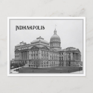 Vintage Indiana Statehouse/Huvudstad, Indianapolis Vykort