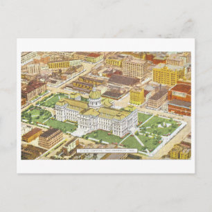 Vintage Indiana Statehouse, Indianapolis Huvudstad Vykort