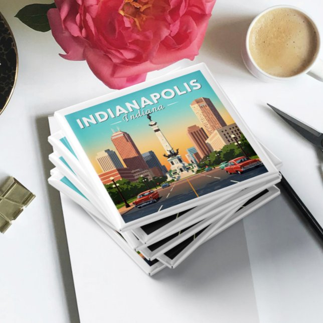 Vintage Indianapolis Indiana Magnet (Skapare uppladdad)