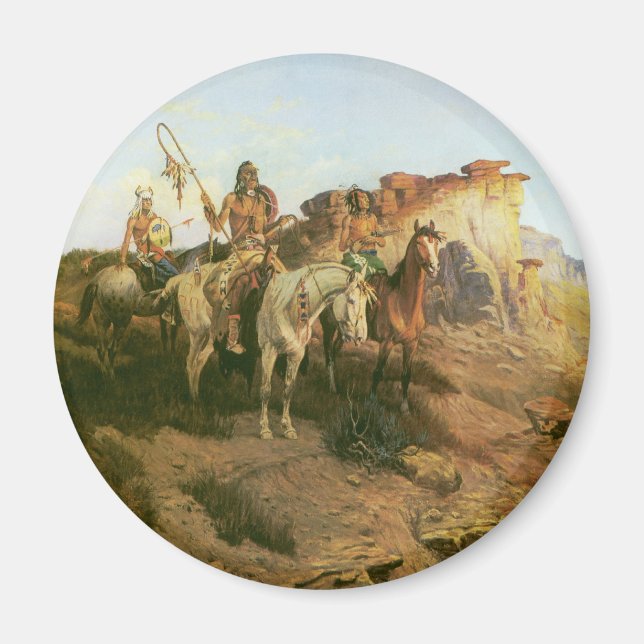 Vintage indianer, prärieprofeter, Seltzer Magnet (Framsidan)