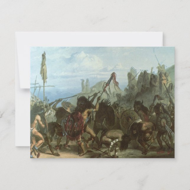 Vintage Indians, Bison Dance av Karl Bodmer (Framsida)