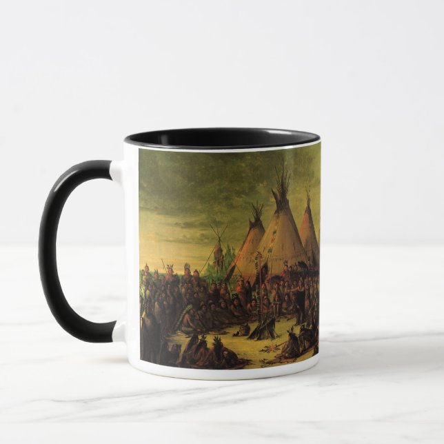 Vintage Indians, Sioux War Council av Catlin Mugg (Vänster)