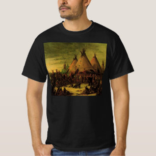Vintage Indians, Sioux War Council av Catlin Tee Shirt
