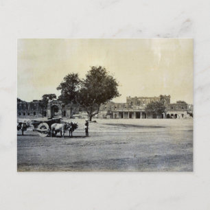 Vintage Indien, Ruiner av Residenset Lucknow Vykort