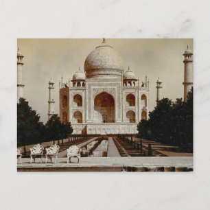 Vintage Indien, Taj Mahal Vykort
