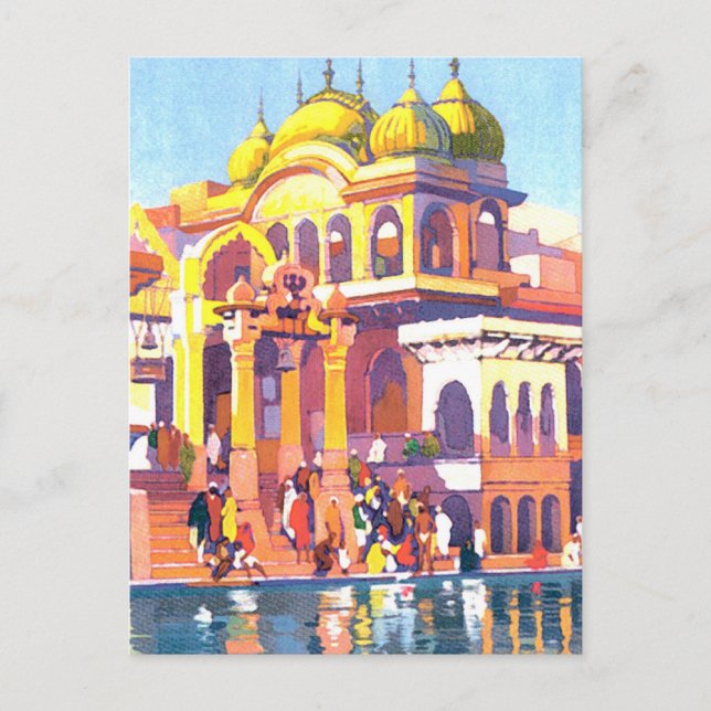 Vintage Indien Vykort (Framsida)