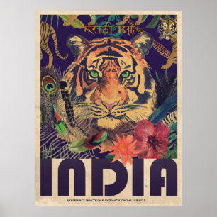 Vintage Indiens resebyrå Poster