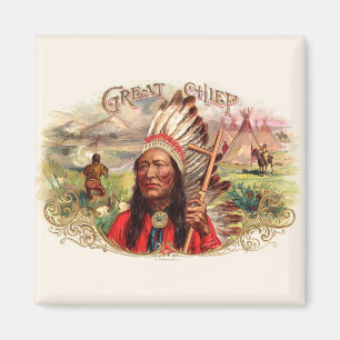 Vintage Indiens Underbara chefskorgen Magnet