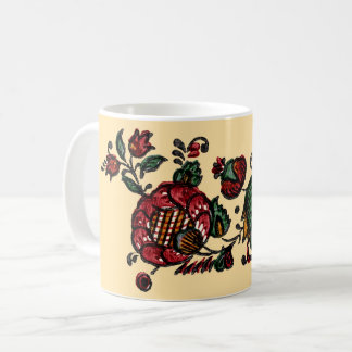 Vintage indisk bomullschintz tyg kaffemugg