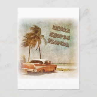 Vintage Indiska Shores Beach Scene Vykort