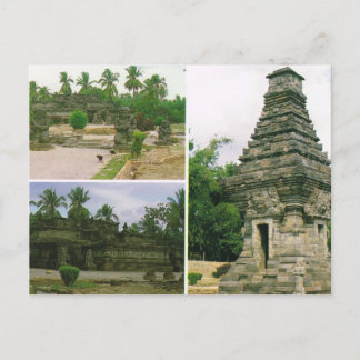 Vintage Indonesia, Penataran temples, Bitar, Vykort
