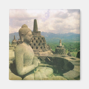 Vintage Indonesien, Borobodur buddisttempel Magnet