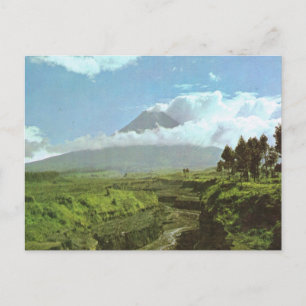 Vintage Indonesien, Merapi Volcano Vykort