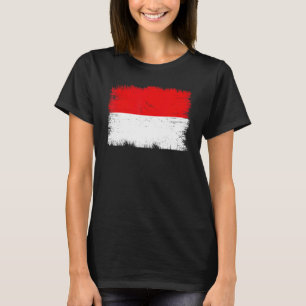 Vintage indonesisk flagga indonesiska självständig t shirt