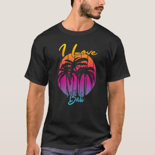 Vintage indonesisk vaccination Bali Handflatan Trä T Shirt