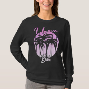 Vintage indonesisk vaccination Bali Handflatan Trä T Shirt
