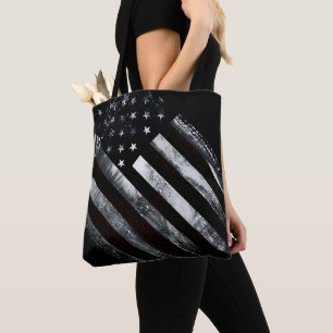 Vintage Industrial American Flagga Tygkasse