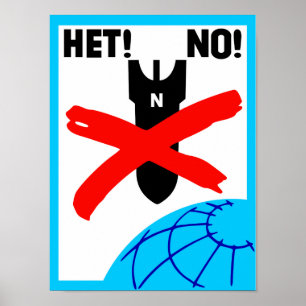Vintage inget sovjet Nukes affischen Poster