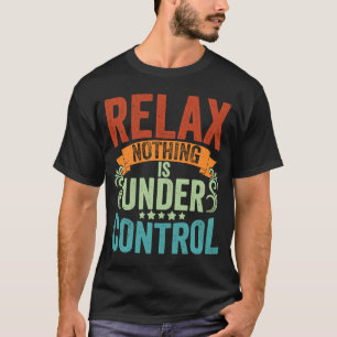 Vintage Inget står under Control Meditation Yoga E T Shirt