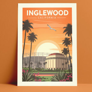 Vintage Inglewood California Vykort