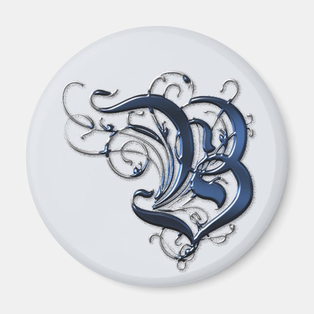 VINTAGE INITIALER B MAGNET (Framsidan)