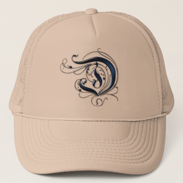 Vintage initialt D Keps (Framsida)