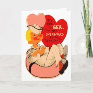 Vintage Innertube Sailor Valentine Card Helgkort