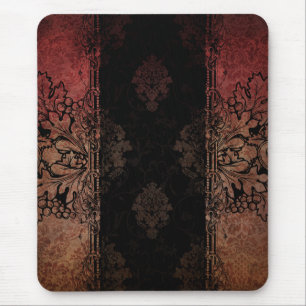 Vintage inristade damastast Mousepad Musmatta