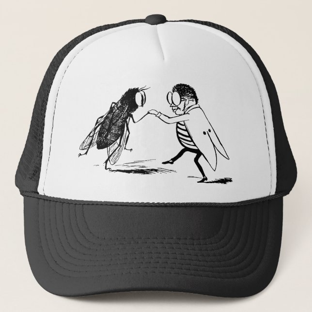 Vintage Insekter Dansar; Flaska Fluga Truckerkeps (Framsida)