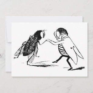 Vintage insekter dansar; Flaskafluga