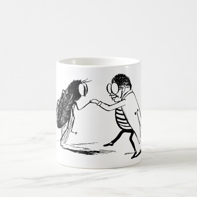 Vintage insekter dansar; Flaskafluga Kaffemugg (Center)