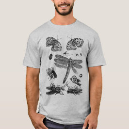 Vintage Insektrare Entomologi Illustration T-Shirt