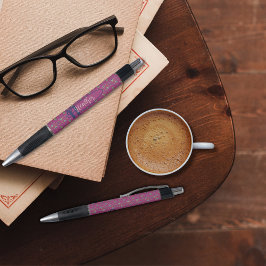 Vintage Inspicerad Elegant Blommigt Personlig Penn