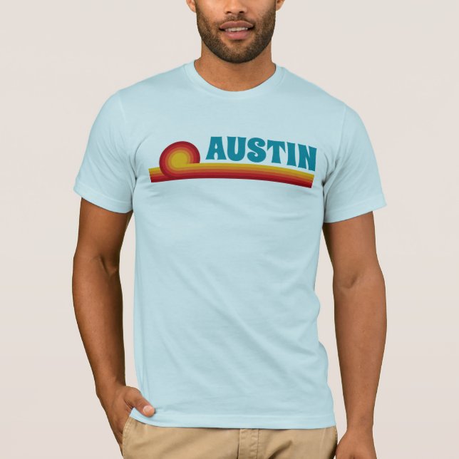 Vintage-Inspired Austin Kärlek Manar Unionen Tee (Framsida)