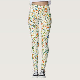 Vintage-Inspired Colorful Paisley Löv Mönster (2) Leggings