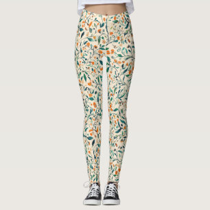 Vintage-Inspired Colorful Paisley Löv Mönster (3) Leggings