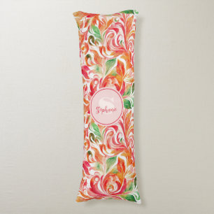 Vintage-Inspired Colorful Paisley Löv Mönster (5) Kroppskudde