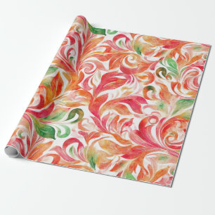 Vintage-Inspired Colorful Paisley Löv Mönster (5) Presentpapper