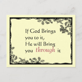Vintage Inspired Faith Postcard Vykort