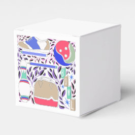 Vintage Inspired Folk Art Bowling Pin and Bag Presentaskar