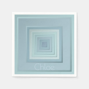 Vintage Inspired Geometric Squares Pappersservett