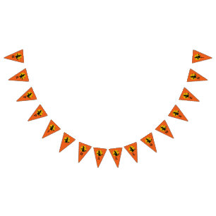 Vintage Inspired Halloween Witch Party Banner Vimplar