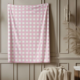 Vintage-Inspired Rosa Play Blanket Mysigt Natt Fleecefilt