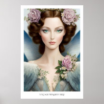 Vintage Inspired Winged Fairy Poster