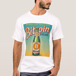 Vintage-inspirerad Bitcoin BTC Cryptocurrency Desi T Shirt