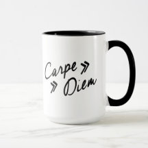 Vintage inspirerad Carpe Diem mugg