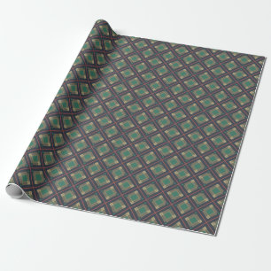 Vintage-inspirerad Dusty Teal och Cranberry-skikta Presentpapper