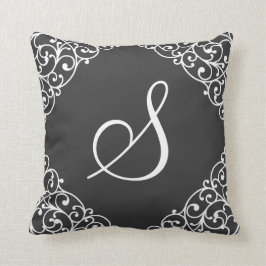 Vintage inspirerad elegant beställnings- kudde