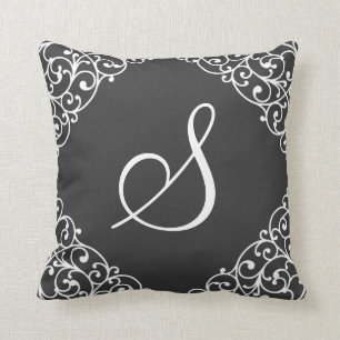 Vintage inspirerad elegant beställnings- kudde
